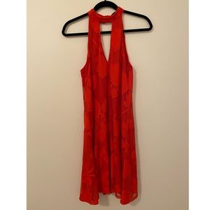 Red drop waist Slate and Willow dress